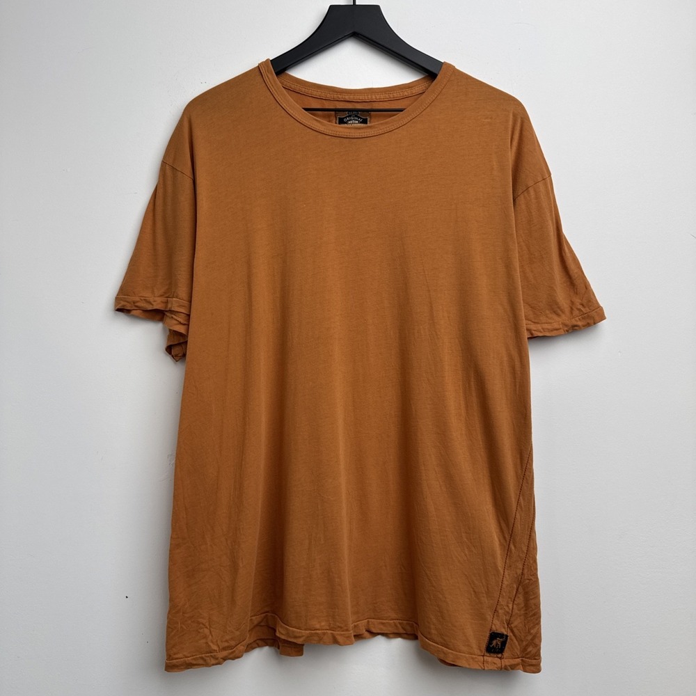 Harley Davidson Shirt XL Orange Trunk Legend Plain Shortsleeve Lightweight Mens‎